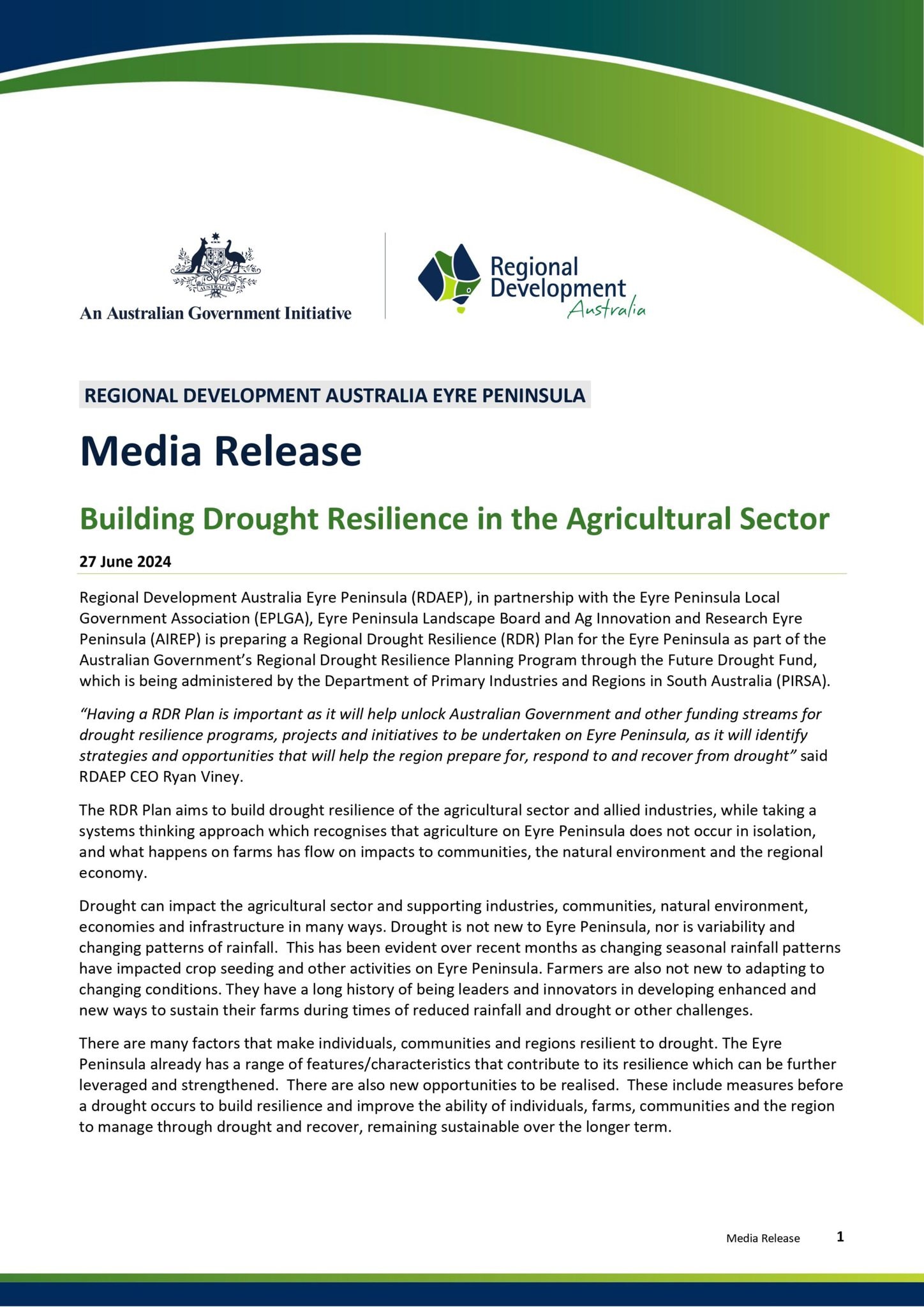 Media Release Drought Resilience Planning Page 0001