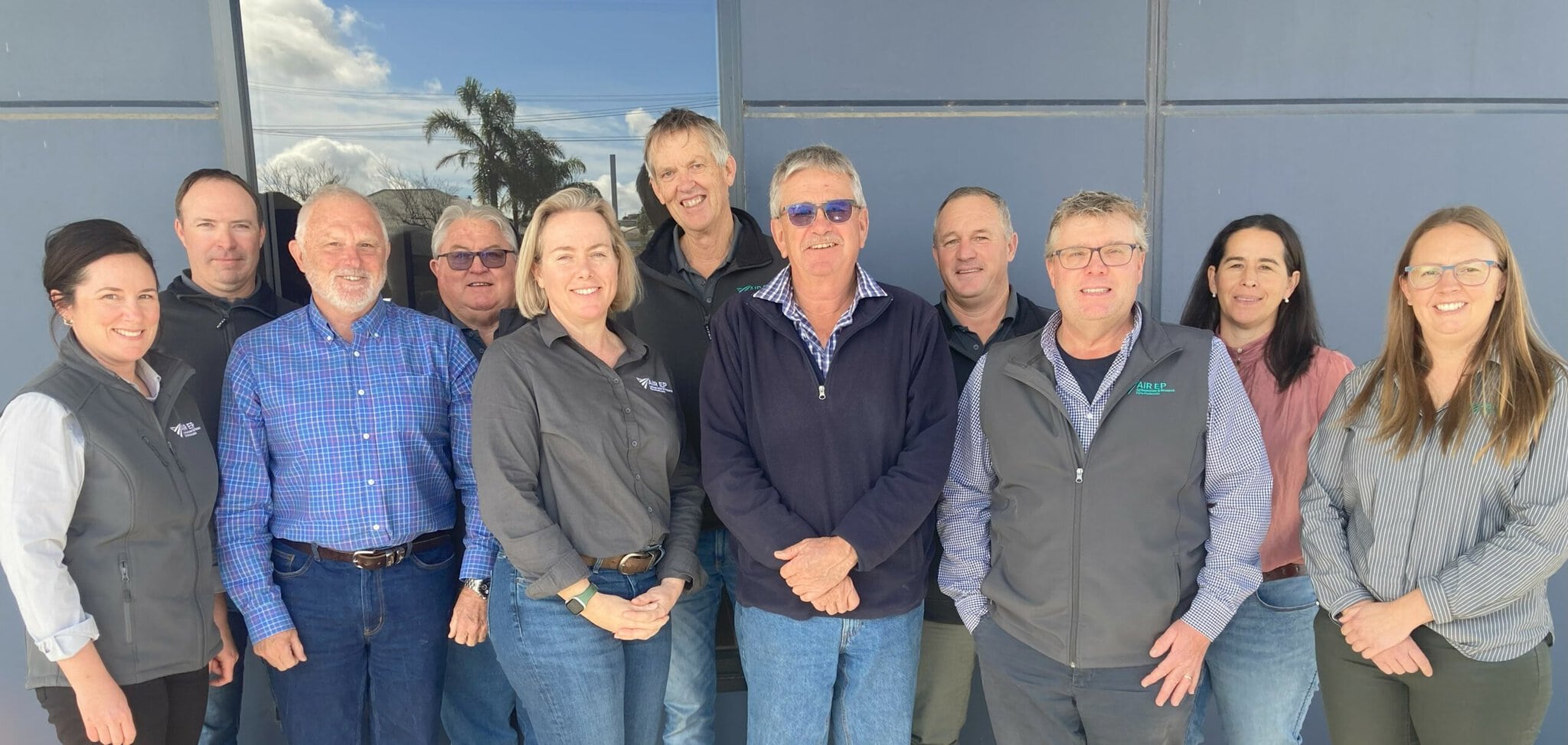 AIR EP Board and Staff August 2024:  Rowena Norris, Daniel Adams, Greg Arthur, Ken Webber, Naomi Scholz, Mark Stanley, Bill Long, Matt Cook, Greg Scholz, Mary Rowe, Alanna Barnes. 